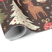 Mitternachts-Geburtstags-Weihnachten Geschenkpapier (Rolleneckpunkt)