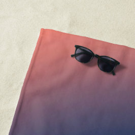 Mitternachts-Glutasthgradients Strandtuch