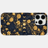 Mitternachts-Gold-Botanikblüte Case-Mate iPhone Hülle (Rückseite (Horizontal))