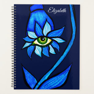 Mitternachts-Gothic-Eye-Flower - Dunkelblaue Botan Planer