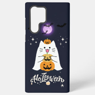 Mitternachts-Halloween-Katze – Gruselige und süße  Samsung Galaxy Hülle