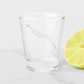 Mitternachts-Herbst-Hochzeit Schnapsglas (Rückseite)