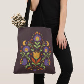 Mitternachts-Himmel-Folk-Garten Tasche (Von Nahem)