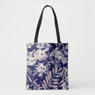 Mitternachts Indigo Eukalyptus und Blaubeer Botani Tasche