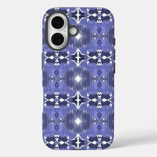 Mitternachts-Indigo-Kaleidoskop Case-Mate iPhone Hülle (Rückseite)