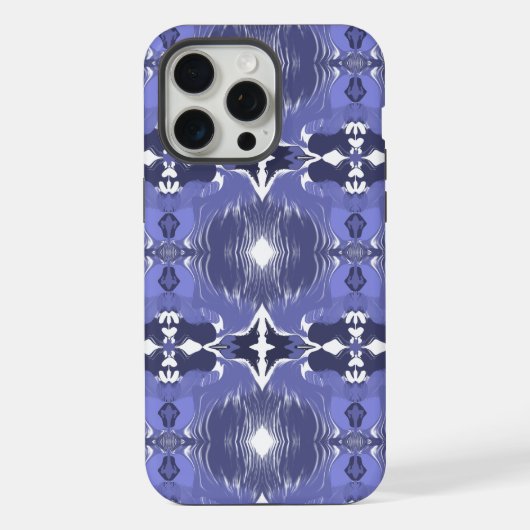 Mitternachts-Indigo-Kaleidoskop  iPhone Hülle (Rückseite)