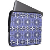 Mitternachts-Indigo-Kaleidoskop Laptopschutzhülle (Vorne Rechts)