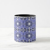 Mitternachts-Indigo-Kaleidoskop  Tasse (Zentrum)