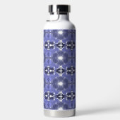Mitternachts-Indigo-Kaleidoskop Trinkflasche (Rechts)