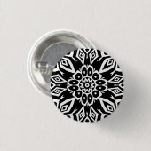 Mitternachts-Mandala Button (Vorne & Hinten)