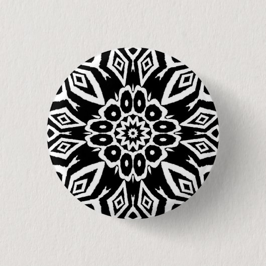 Mitternachts-Mandala Button (Vorderseite)
