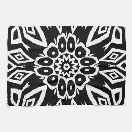 Mitternachts-Mandala Geschirrtuch (Horizontal)