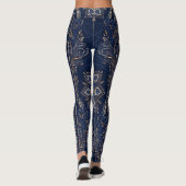 Mitternachts-Mandala Leggings (Rückseite)
