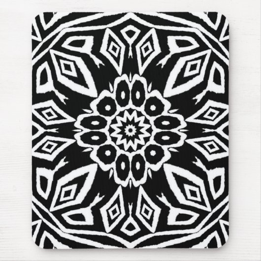 Mitternachts-Mandala Mousepad (Vorne)