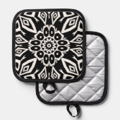Mitternachts-Mandala Topflappen (Vorderseite/Rückseite)