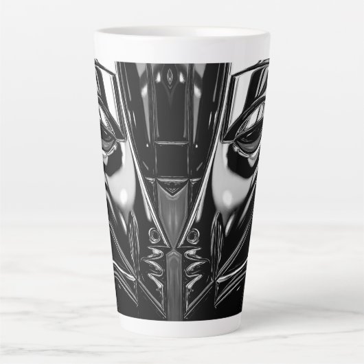 Mitternachts-Metall-Porträt Milchtasse (Vorderseite)