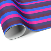 Mitternachts Neonstreifen Geschenkpapier (Rolleneckpunkt)