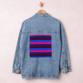 Mitternachts Neonstreifen Jeansjacke (Hangar)