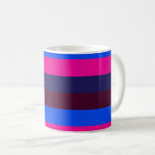 Mitternachts Neonstreifen Kaffeetasse (VorderseiteRechts)