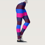 Mitternachts Neonstreifen Leggings (Rechts)
