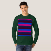 Mitternachts Neonstreifen T-Shirt (Vorne ganz)