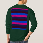 Mitternachts Neonstreifen T-Shirt (Rückseite)