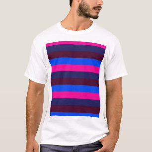 Mitternachts Neonstreifen T-Shirt