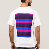 Mitternachts Neonstreifen T-Shirt (Rückseite)