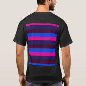 Mitternachts Neonstreifen T-Shirt (Rückseite)