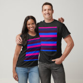 Mitternachts Neonstreifen T-Shirt (Unisex)