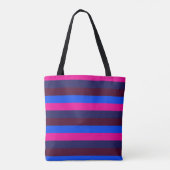 Mitternachts Neonstreifen Tasche (Rückseite)