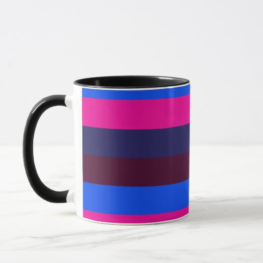 Mitternachts Neonstreifen Tasse (Links)
