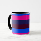 Mitternachts Neonstreifen Tasse (Vorderseite Links)