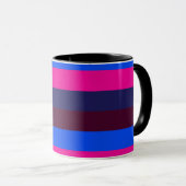 Mitternachts Neonstreifen Tasse (VorderseiteRechts)