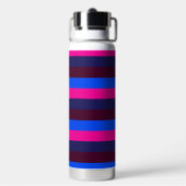 Mitternachts Neonstreifen Trinkflasche (Hinten)
