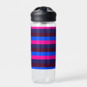 Mitternachts Neonstreifen Trinkflasche (Vorderseite)