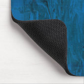 Mitternachts-Ozeanwellen | Abstrakte tiefe Blautön Mousepad (Ecke)