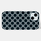 Mitternachts Saphir Gitter Case-Mate iPhone Hülle (Rückseite (Horizontal))