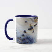 Mitternachts Saphir-Marmor mit Goldfäden Tasse (Links)