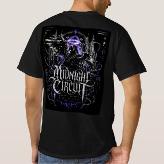 Mitternachts-Schaltkreis-Gothik-Cyberpunk-Grafik T-Shirt