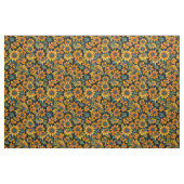 Mitternachts-Sonnenblumen-Musterstoff | Goldene Bl Stoff (Yard (91,4 cm))