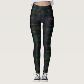 Mitternachts-Tartan-Leggings Leggings