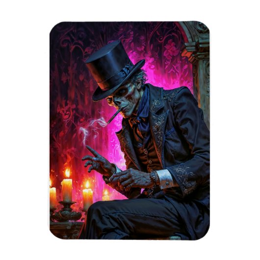 Mitternachts-Toast mit dem Baron Samedi Magnet (Vertikal)