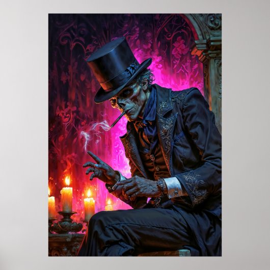 Mitternachts-Toast mit dem Baron Samedi Poster (Vorne)