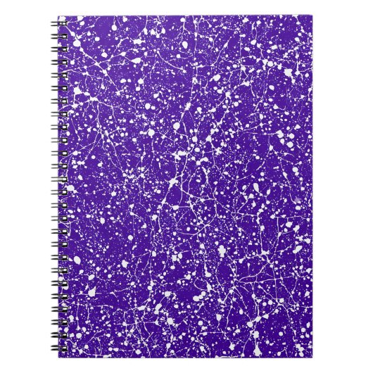 Mitternachts-Web-Marmor-Notizbuch Notizblock (Vorderseite)