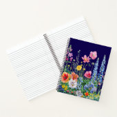 Mitternachts-Wildblume | Cottagecore-Blumenjournal Notizblock (Innenseite)