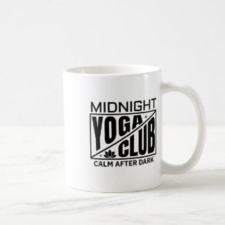 Mitternachts-Yoga-Club Lustiger Meditationslehrer Kaffeetasse