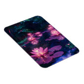 Mitternachts-Zen-Natur Rosa Lotus-Teich Magnet (Rechte Seite)