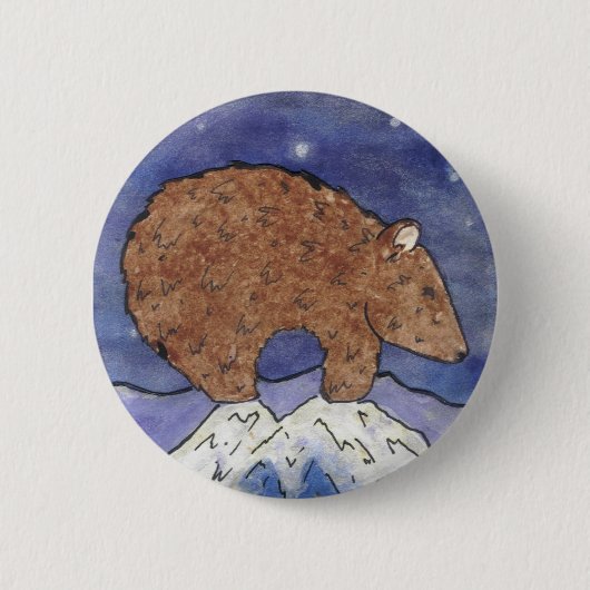 Mitternachtsbär Button (Vorderseite)