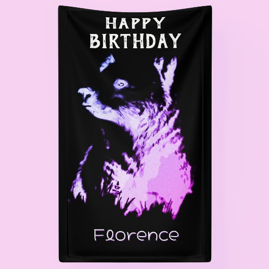 Mitternachtsbär Geburtstag Banner